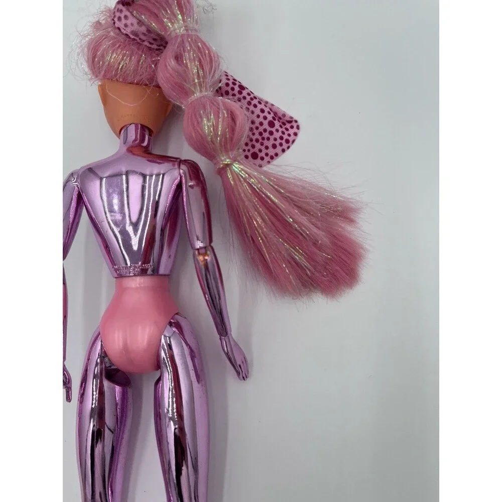 Vintage 1986 Mattel Spectra Lacy Spacy Doll Pink Chrome Cyborg Shimmerons 80s